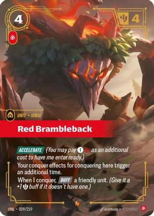 Red Brambleback (029) Foil - Unleashed