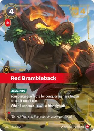 Red Brambleback (Alternate Art) (029a) Foil - Unleashed
