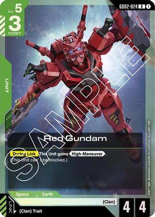 Red Gundam (GD02-024) Holofoil - Dual Impact