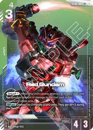 Red Gundam (LR+) (ST06-005) Holofoil - Starter Deck 06: Clan Unity