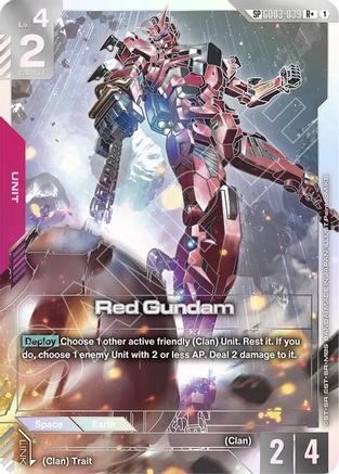 Red Gundam (SP) (R+) (GD03-039) Holofoil - Phantom Aria