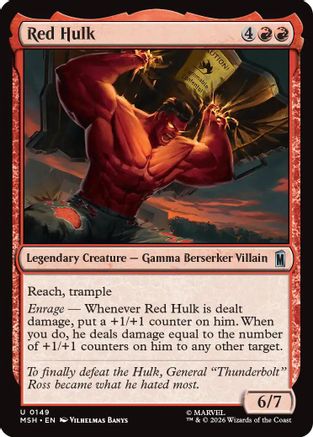 Red Hulk (149) Foil - Marvel Super Heroes
