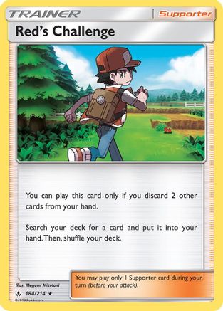 Red's Challenge (184) Holofoil - Unbroken Bonds