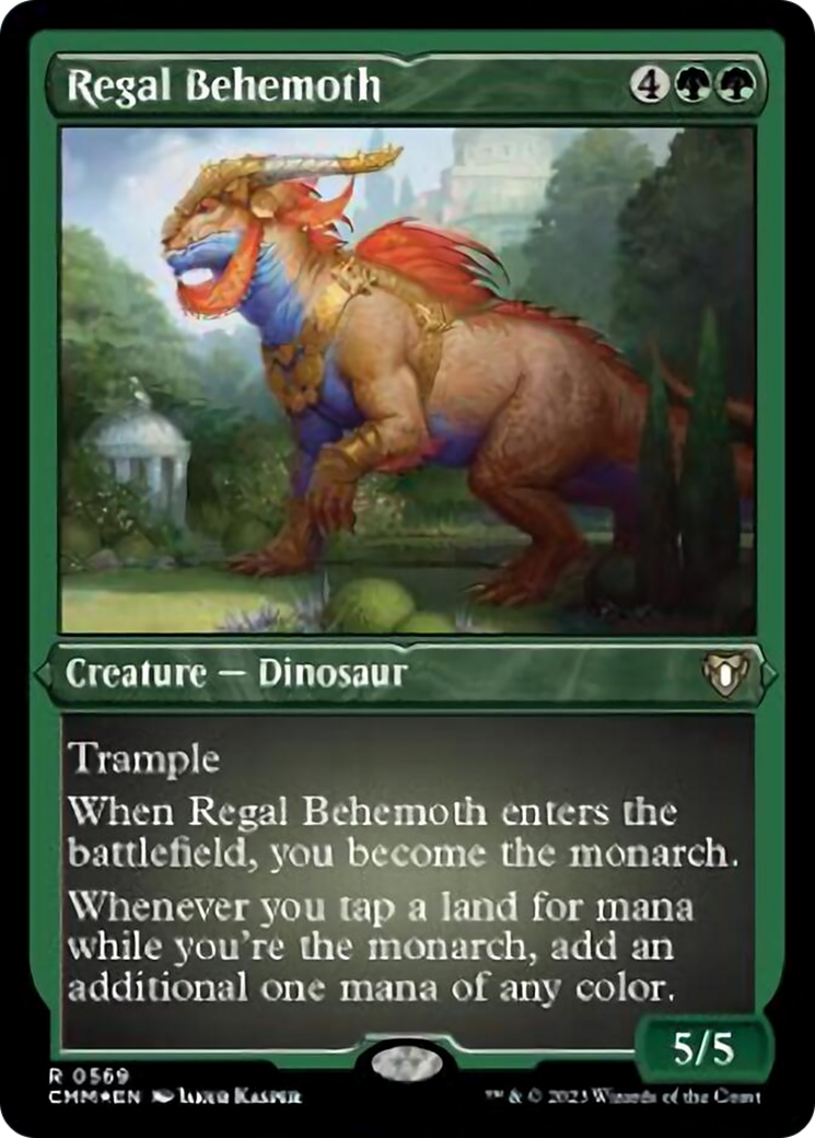 Regal Behemoth (569) Etched Foil - Commander Masters