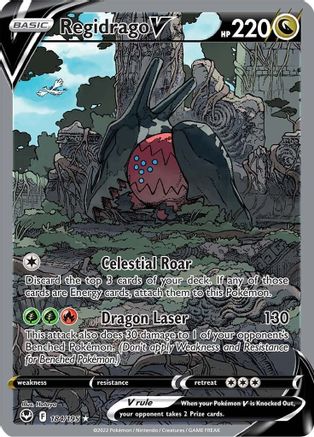 Regidrago V (Alternate Full Art) (184) Holofoil - Silver Tempest