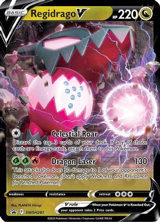 Regidrago V (SWSH281) Holofoil - Black Star Promos