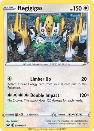 Regigigas (Cosmos Holo) (SWSH247) Holofoil - Black Star Promos