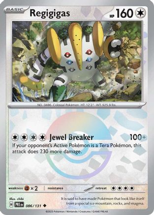 Regigigas (Poke Ball Pattern) (86) Reverse Holofoil - Prismatic Evolutions
