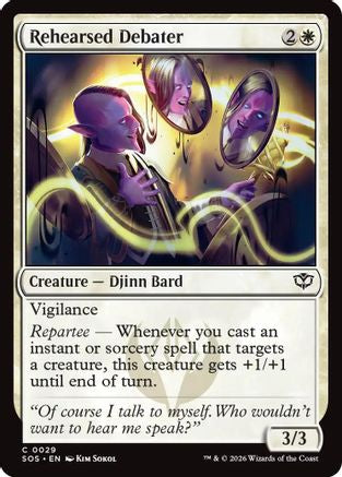 Rehearsed Debater (029) Foil - Secrets of Strixhaven