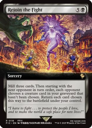 Rejoin the Fight (Extended Art) (118) - Commander: FINAL FANTASY