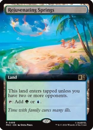 Rejuvenating Springs (Extended Art) (488) - Commander: Marvel Super Heroes