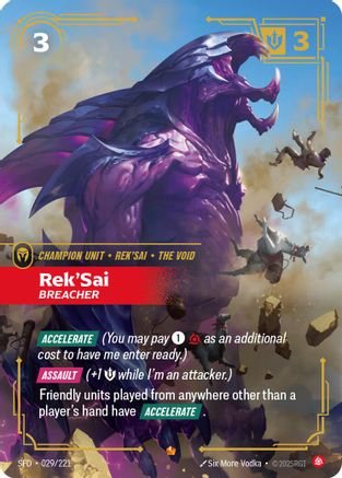 Rek'Sai – Breacher (029) Foil - Spiritforged
