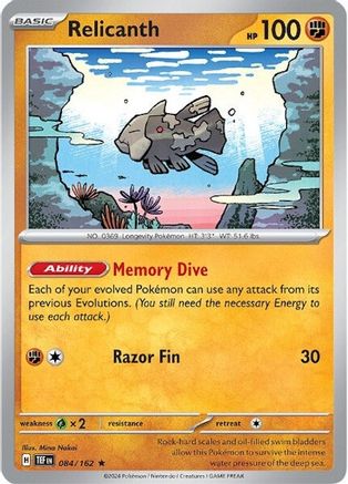 Relicanth (84) Reverse Holofoil - Temporal Forces