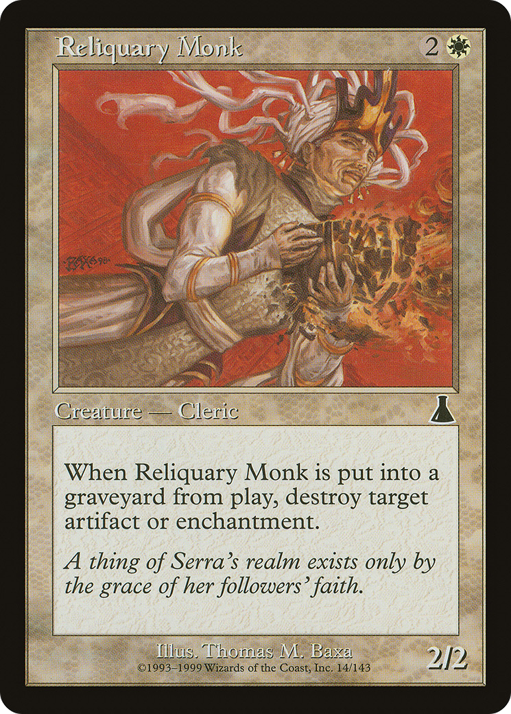 Reliquary Monk (014) Foil - Urza's Destiny