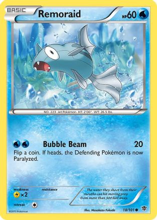 Remoraid (18) Reverse Holofoil - Plasma Blast