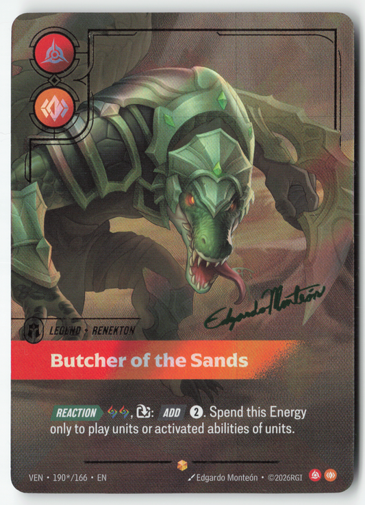Renekton – Butcher of the Sands (Signature Scan) (190) Foil - Vendetta