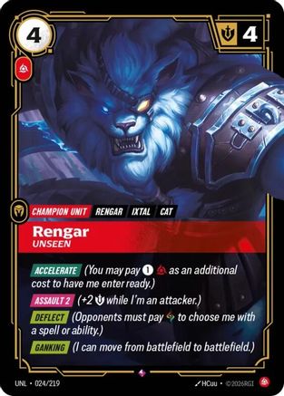 Rengar – Unseen (024) Foil - Unleashed