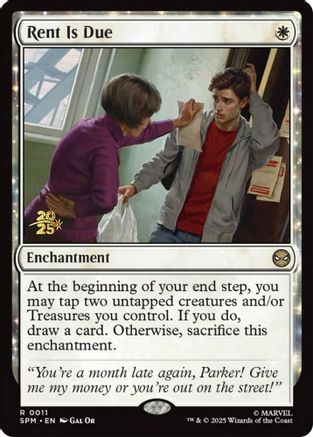 Rent Is Due (Prerelease) (011) Foil - Marvel's Spider-Man