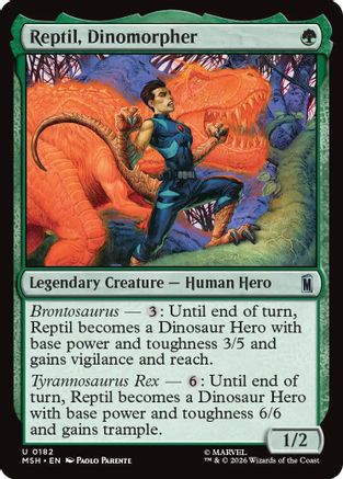 Reptil, Dinomorpher (182) - Marvel Super Heroes