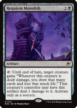 Requiem Monolith (Promo Pack) (113) Foil - Edge of Eternities