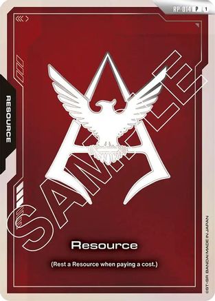 Resource (Char Aznable Emblem) (RP-014) Holofoil - Promotional Resource Tokens