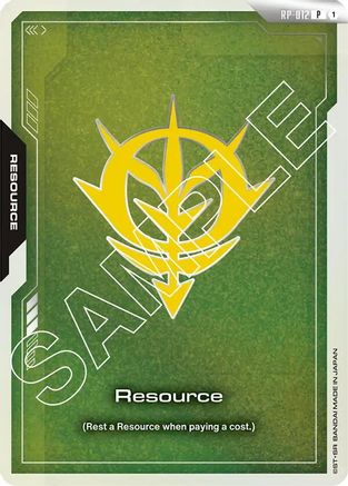 Resource (Zeon Force) (RP-012) Holofoil - Promotional Resource Tokens