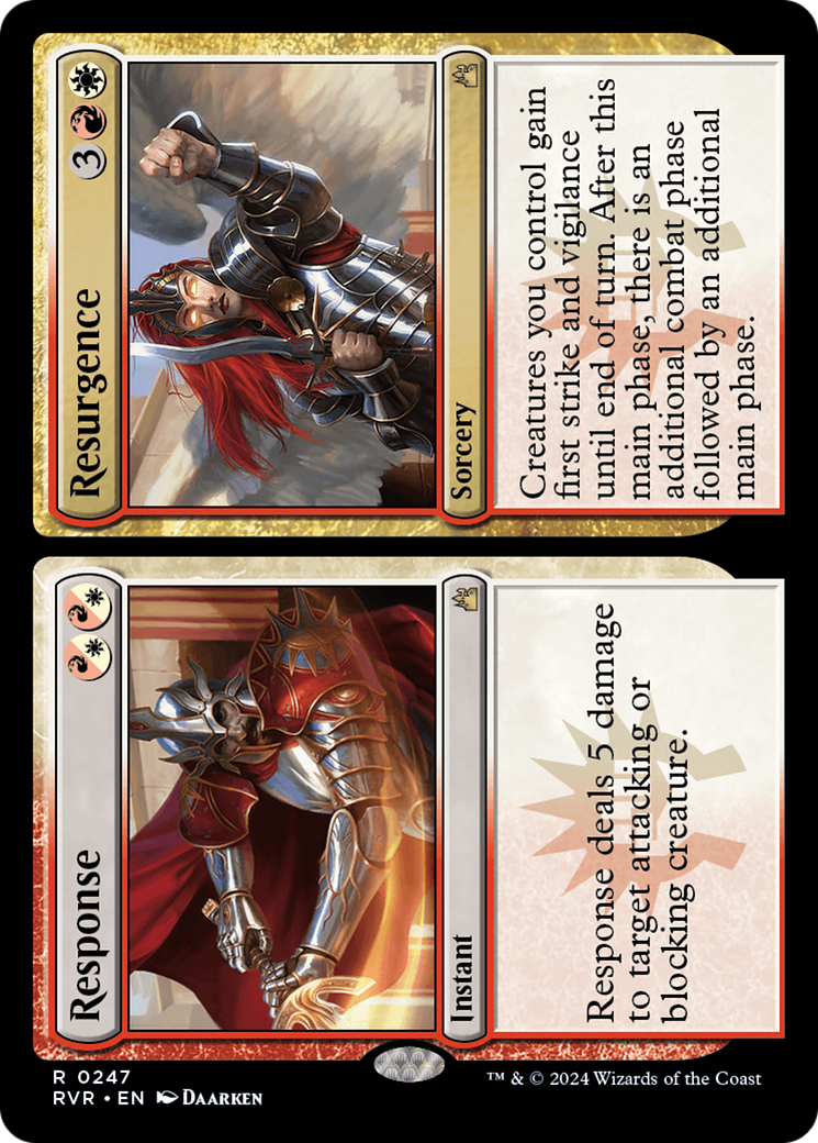 Response // Resurgence (247) Foil - Ravnica Remastered