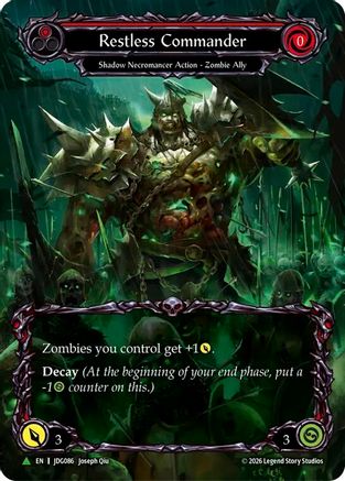 Restless Commander (Marvel) (JDG086) Cold Foil - Flesh and Blood: Promo Cards