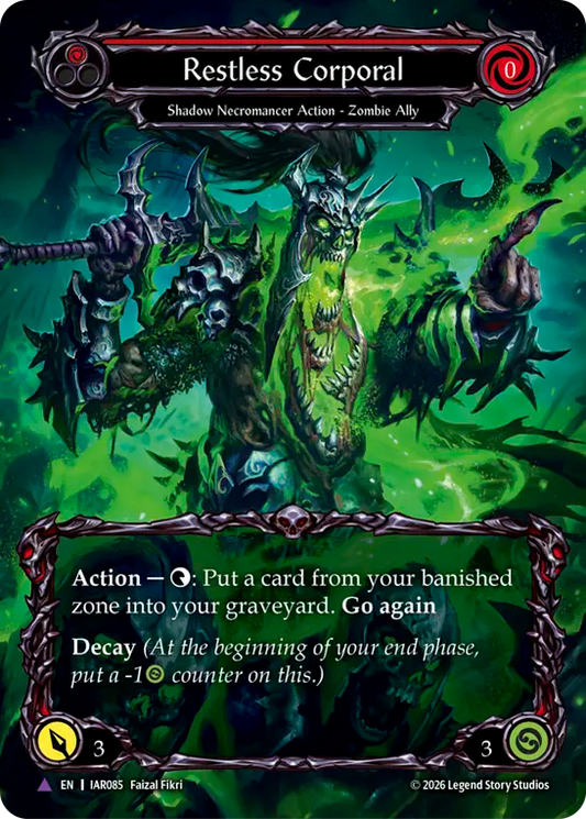 Restless Corporal (Red) (IAR085) Cold Foil - Usurp the Shadow Throne