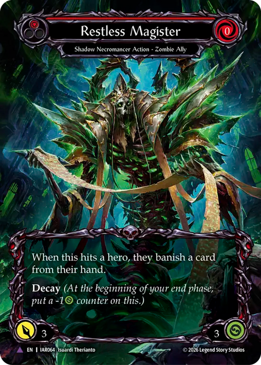 Restless Magister (Red) (IAR064) Cold Foil - Usurp the Shadow Throne