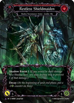 Restless Shieldmaiden (Marvel) (IAR088) Cold Foil - Usurp the Shadow Throne