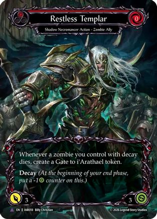 Restless Templar (Marvel) (IAR059) Cold Foil - Usurp the Shadow Throne
