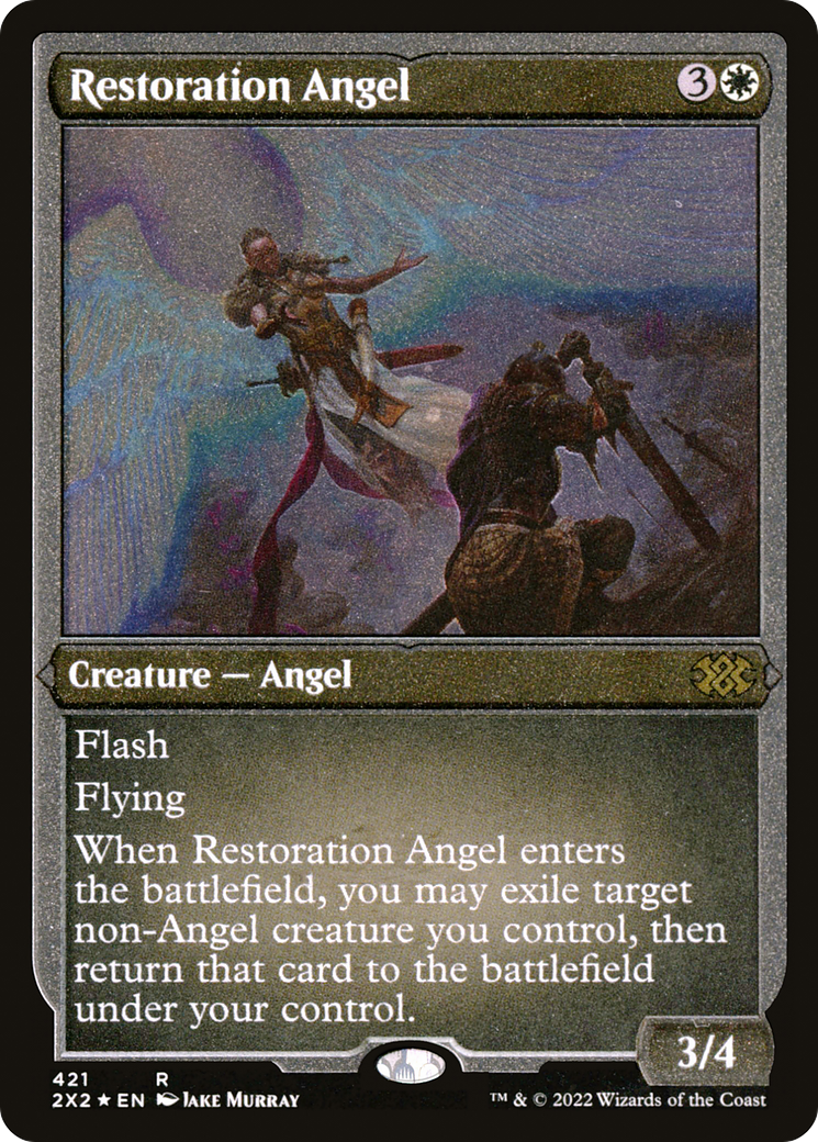 Restoration Angel (421) Etched Foil - Double Masters 2022