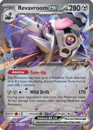 Revavroom ex (156) Holofoil - Obsidian Flames