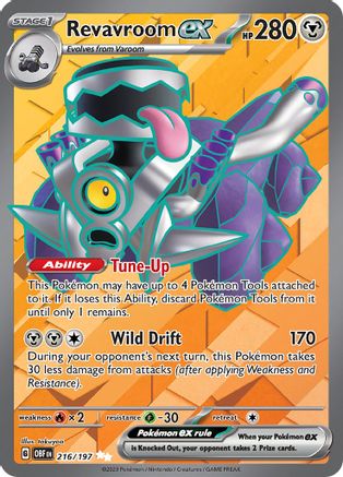 Revavroom ex (Full Art) (216) Holofoil - Obsidian Flames