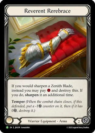 Reverent Rerebrace (JDG074) Cold Foil - Flesh and Blood: Promo Cards