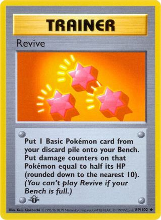 Revive (89) (Unlimited) - Base Set (Shadowless)