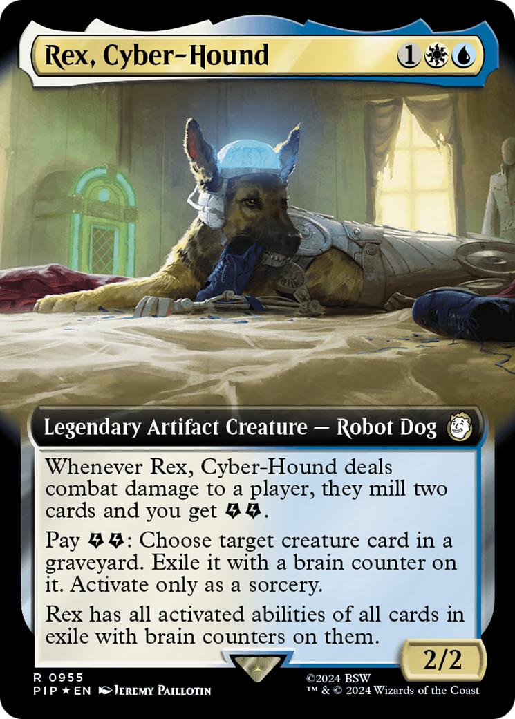 Rex, Cyber-Hound (Extended Art) (955) Surge Foil - Fallout