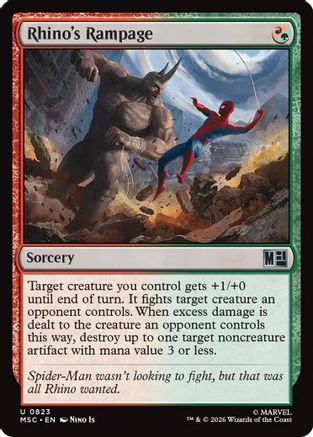 Rhino's Rampage (823) Foil - Commander: Marvel Super Heroes