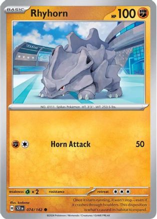 Rhyhorn (74) Reverse Holofoil - Stellar Crown