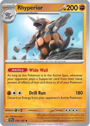 Rhyperior (76) Reverse Holofoil - Stellar Crown