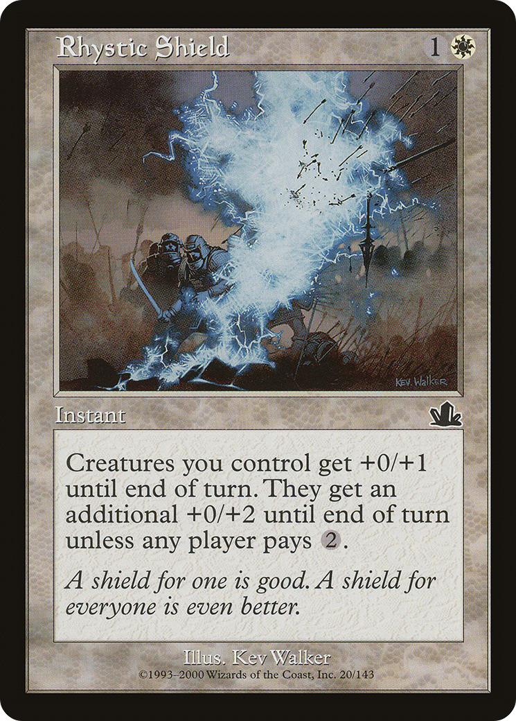 Rhystic Shield (020) Foil - Prophecy