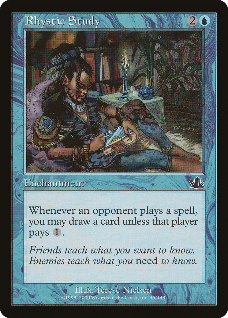 Rhystic Study (045) Foil - Prophecy