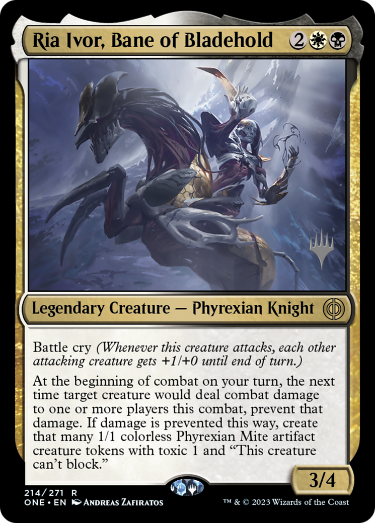 Ria Ivor, Bane of Bladehold (214) - Phyrexia: All Will Be One Promos Foil