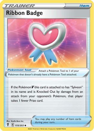 Ribbon Badge (155) Reverse Holofoil - Evolving Skies