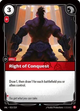 Right of Conquest (015) - Unleashed