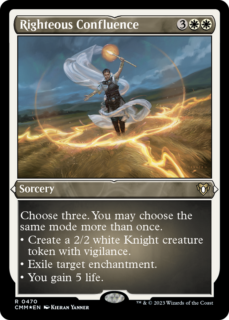 Righteous Confluence (470) Etched Foil - Commander Masters