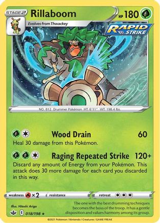 Rillaboom (18) Reverse Holofoil - Chilling Reign