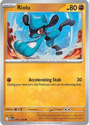 Riolu (76) Reverse Holofoil - Mega Evolution