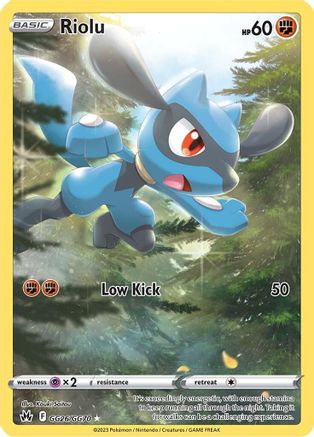 Riolu (GG26) Holofoil - Crown Zenith